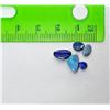 Image 1 : 15)  LOT OF 5 NATURAL BLUE AUSTRALIAN OPALS