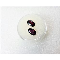 10)  LOT OF 2 NATURAL GARNET GEMSTONES,