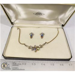 VINTAGE 3 PC NECKLACE EARRING SET