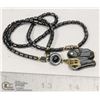 Image 1 : BLACK HEMATITE ELEPHANT NECKLACE