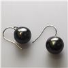 Image 3 : SILVER TAHITIAN PEARL (10-11MM) HANGING EARRINGS