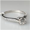 Image 4 : 14K WHITE GOLD DIAMOND(0.57CT) DIAMOND(0.1CT)