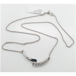 10K WHITE GOLD DIAMOND(0.1CT) 6 PRONG SET