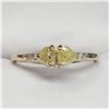 Image 2 : 10K YELLOW GOLD YELLOW DIAMOND DIAMOND(0.3CT)