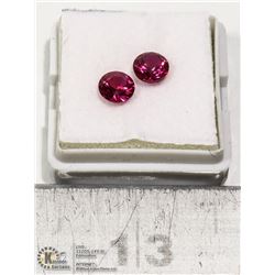 #61-RED RUBY GEMSTONES 1.90ct