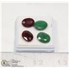 Image 1 : #323-RUBY/ EMERALD GEMSTONE 34.45ct