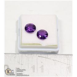 #53-PURPLE AMETHYST GEMSTONES 3.5ct