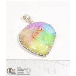 #238-RAINBOW SOLAR QUARTZ PENDANT