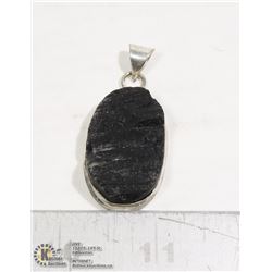 #237-BLACK TOURMALINE PENDANT (RAW)