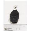 Image 1 : #237-BLACK TOURMALINE PENDANT (RAW)