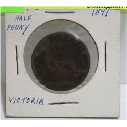 1891 GREAT BRITAIN HALF PENNY