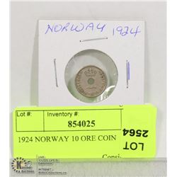 1924 NORWAY 10 ORE COIN