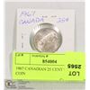 Image 1 : 1967 CANADIAN 25 CENT SILVER COIN