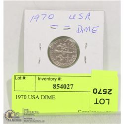 1970 USA DIME