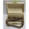 Image 1 : WALLET CHAIN WITH INLAID LEATHER IN BOX
