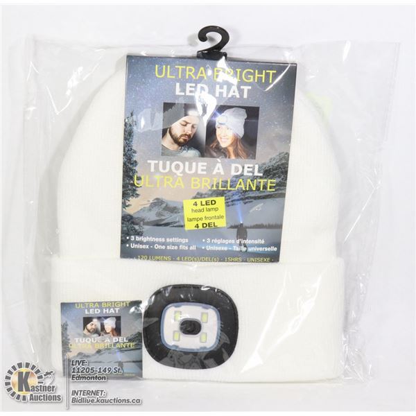 NEW WHITE LED HATS