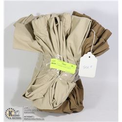 LOT OF 3 KHAKI PANTS. SIZE 8