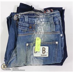 LOT OF 3 PANTS ASSORTED SIZES AND STYLES