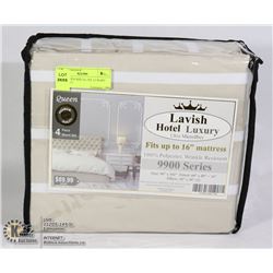 NEW QUEEN SIZE HOTEL LUXURY SHEET SET