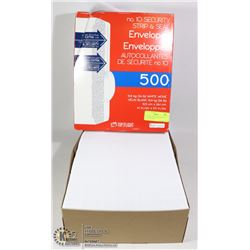 500 PACK OF STRIP & SEAL 4.1 " X 9.5" ENVELOPES