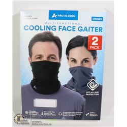 ARCTIC COOL UNISEX COOLING FACE GAITER 2 PACK