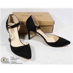 NEW PAIR OF NUDE HEELS BLACK SIZE 38