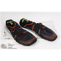 NEW PAIR OF SPORTS SHOES BLACK & ORANGE SIZE EU46