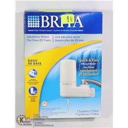 BRITA FAUCET WATER FILTRATION SYSTEM WITH 1 FILTER