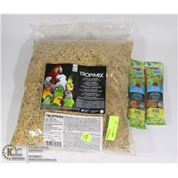 BUNDLE OF BIRD FOOD INCLUDING BIRD FOOD AND STICKS