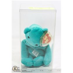 TY OLD FACE TEAL BEAR