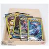 Image 1 : CIGAR BOX /W 4 SEALED 3 CARD POKEMON BOOSTER PACKS.