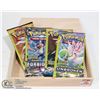 Image 1 : CIGAR BOX /W 4 SEALED 3 CARD POKEMON BOOSTER PACKS.