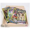 Image 1 : CIGAR BOX /W 4 SEALED 3 CARD POKEMON BOOSTER PACKS.