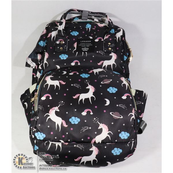 UNICORN DECORATED MOM AND BABY BAG