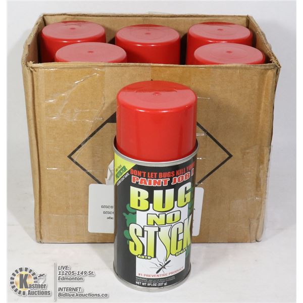 CASE OF 6 BUG NO STICK AUTO SPRAY