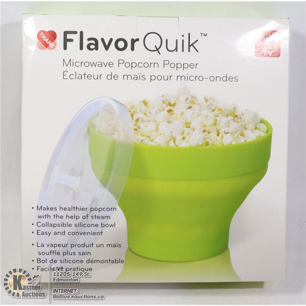 FOUR FLAVOR QUICK MICROWAVE POPCORN POPPER