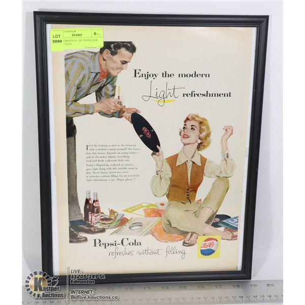 11 X 14 ORIGINAL 1957 PEPSI ADS COLLECTION