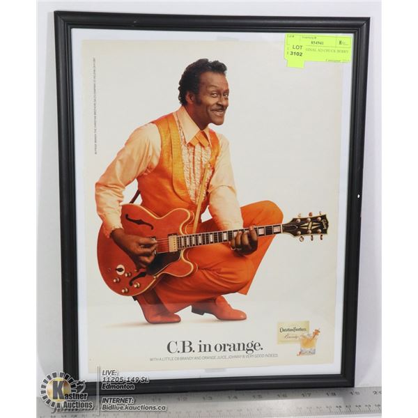 11 X 14 ORIGINAL AD CHUCK BERRY BRANDY