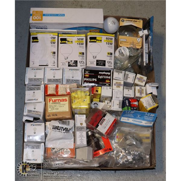 TRAY OS ASSORTED ELECTRICAL