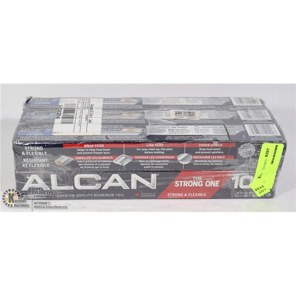 SIX 100' ROLLS OF ALCAN ALUMINUM FOIL