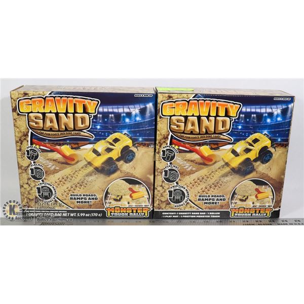 TWO NEW GRAVITY SAND KIDS PLAY SETS