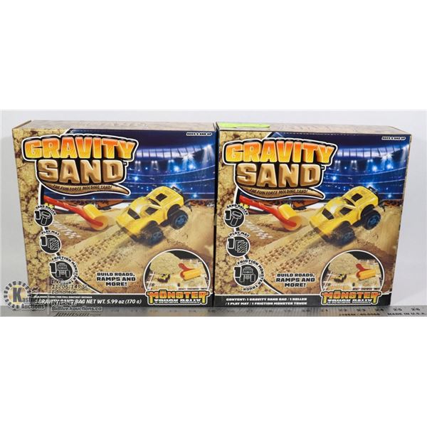 TWO NEW GRAVITY SAND KIDS PLAY SETS