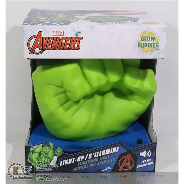 NEW MARVEL AVENGERS LED HULK HAND GLOW BUDDY