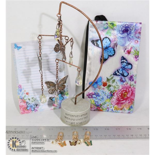 BUNDLE OF BUTTERFLY THEME ITEMS INCLUDING