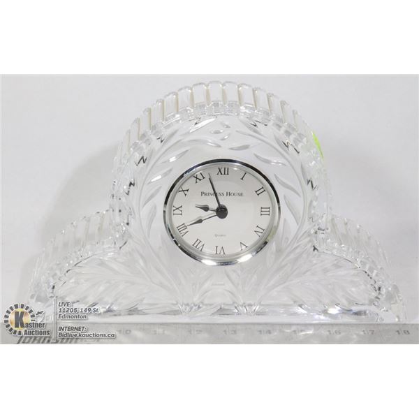 PRINCESS HOUSE CRYSTAL MANTLE CLOCK