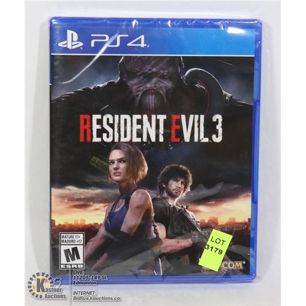 NEW RESIDENT EVIL 3 REMAKE FOR PS4