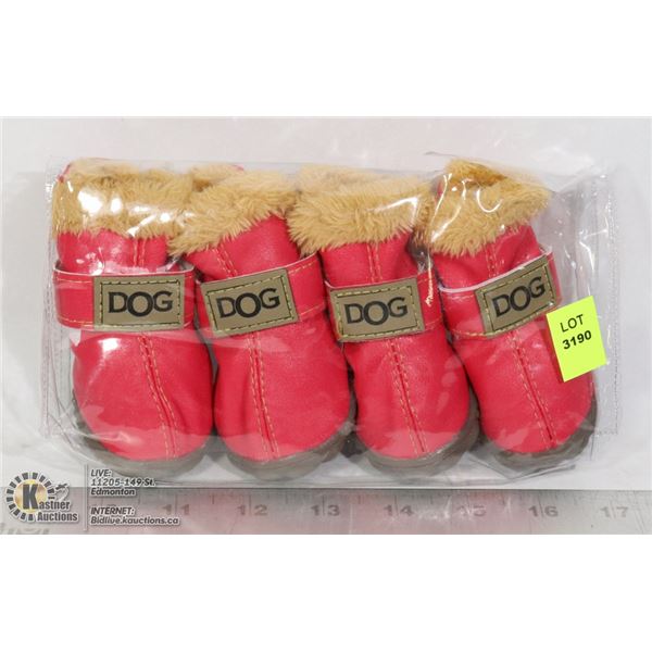 SET OF 4 DOG BOOTS