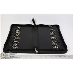 ZIP UP LEATHERETTE KEY BAG