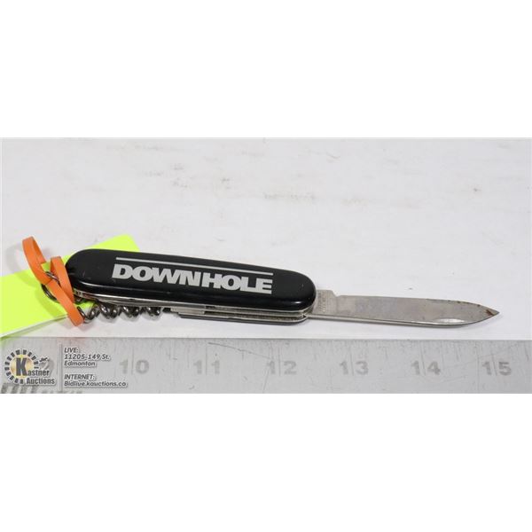 SWISS ARMY BLACK POCKET KNIFE