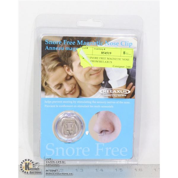 NEW SNORE FREE MAGNETIC NOSE CLIPS FROM RELAXUS